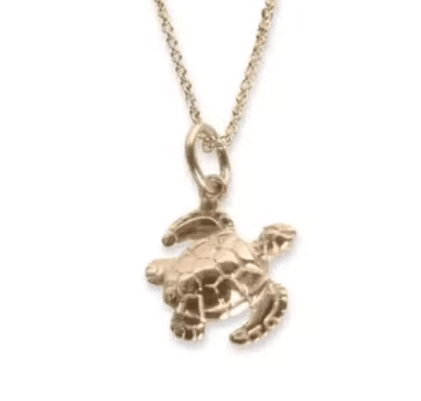 Gold Sea Turtle Necklace